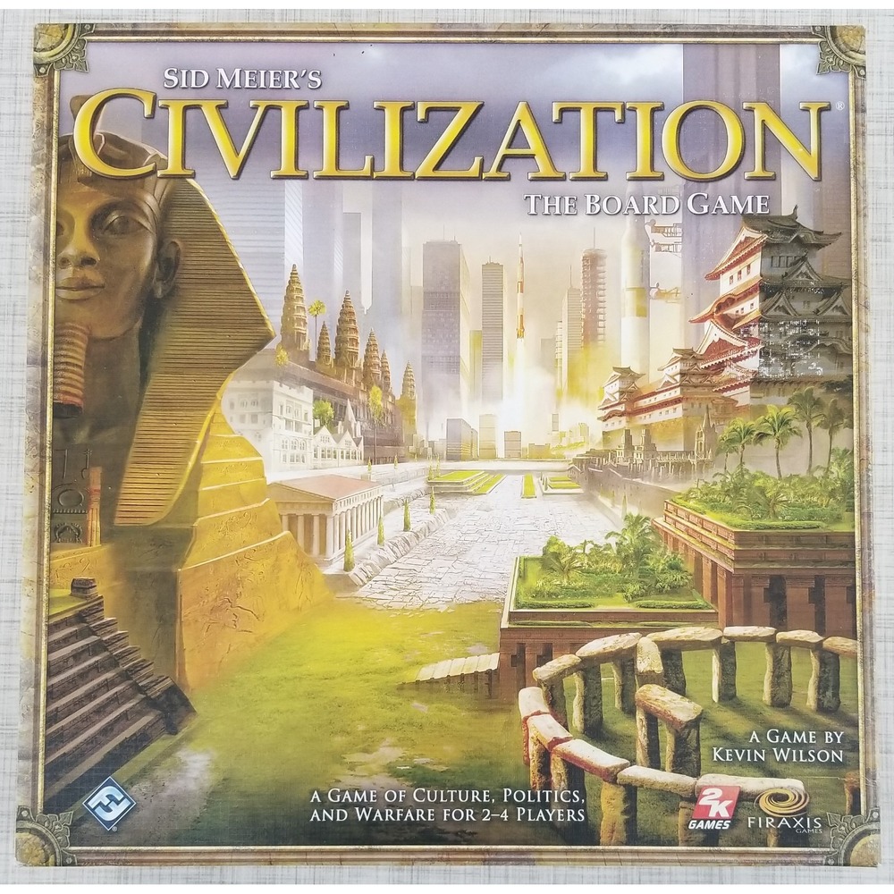 Sid Meier's Civilization The Board Game 100% Complete 2011 Fantasy Flight Games